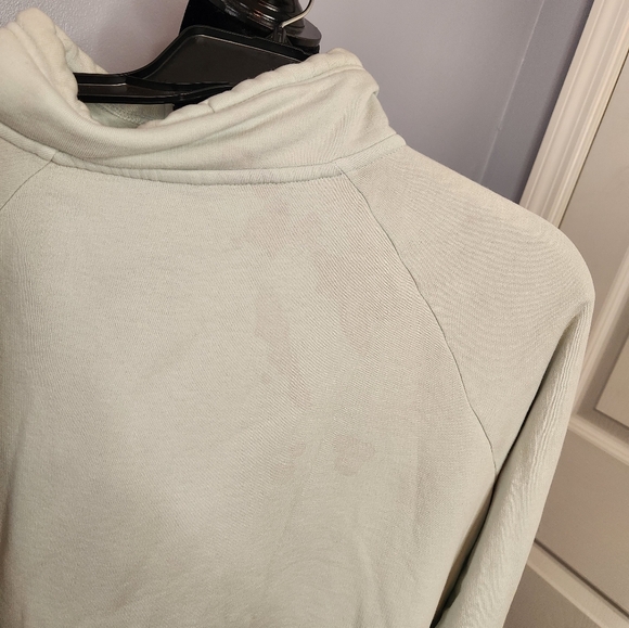 Nike Pullover Sweatshirt Womens Size Large Blue Long Sleeve 1/2 Zip Cowl Neck - Picture 13 of 16